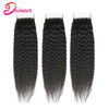 Kinky Straight Human Hair 3 Bundles With Closure Yaki Straight Hair Bundles With 4x4 Closure Human Hair Bundles With Closure