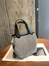 Luxury Crystal Shiny Rhinestone Diamond Bucket Bag Female Bling Evening Bag Lady Purse Women's Handbag Shoulder Messenger Bag