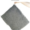 3-piece bathroom chenille floor mat, absorbent anti slip bathroom carpet, bathroom U-shaped foot mat, toilet lid, TPR anti slip