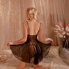 Sexy Elegant Lingerie Nightgowns Perspective Women Elegant Nightwear Lace Trim Sleepwear Woman Sleeveless Suspender Nightdress