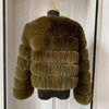 Damenmode Kunstpelzmantel superheiß Herbst Winter Damen kurze Kunstfuchsjacke flauschig hohe Qualität 7XL Damen Pelzmäntel