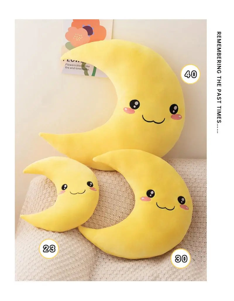 25cm New Sky Style Funny Moon Soft Plush Toy Baby Cute Throw Pillow Comfort Dolls Home Decor Xmas Gift Kids
