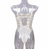 One-piece Backless Floral Embroidery Lace Bodysuit Women 13 Colors String Jumpsuit Lace Up Fancy Sexy Bodysuit Body Femme
