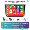 Android 14 For Benz Vito 2 Viano 2 W639 2003- 2015 2K QLED Android Car Radio Multimedia Video Player BT Stereo CarPlay Head Unit