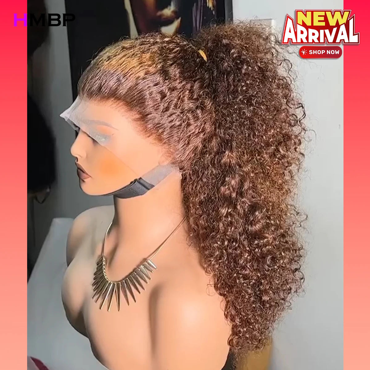 500 Density P30/27 Color Afro Kinky Curly 360 HD Lace Frontal Wig Human Hair Ready To Go Preplucked Brazilian Hair Wig For Woman