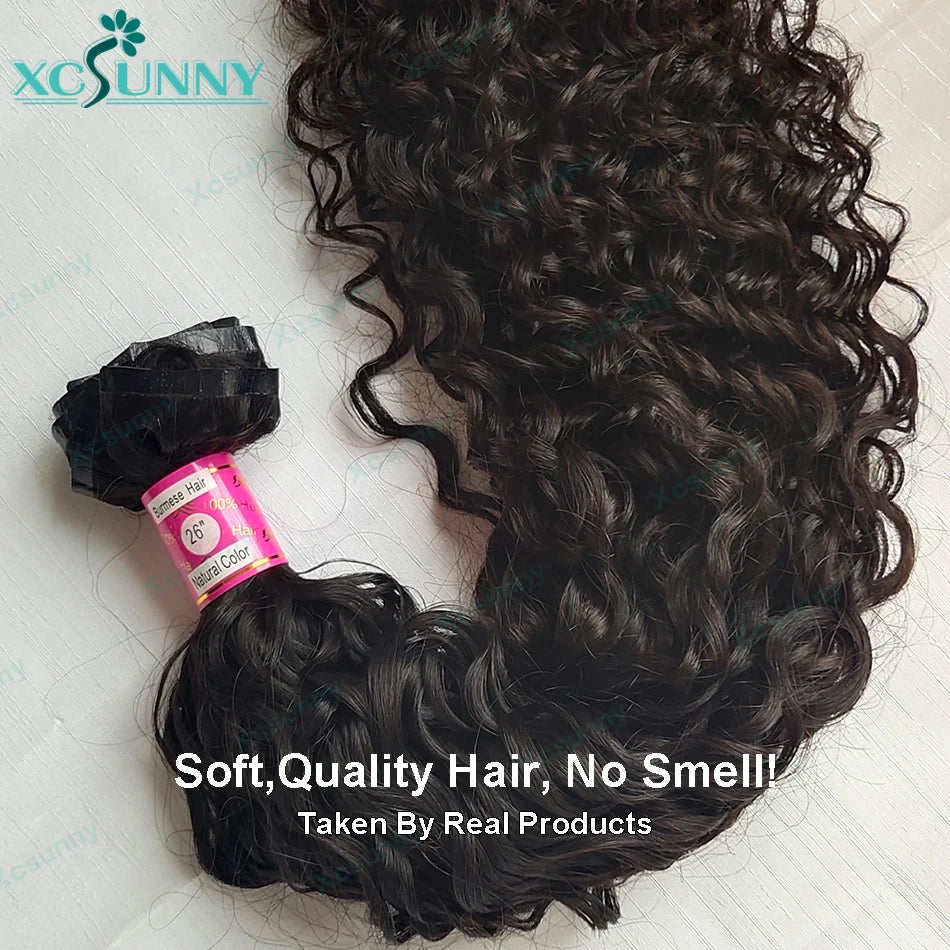 Seamless PU Clip In Hair Extensions Human Hair Water Wave Burmese Weft Clip Ins Extensions Curly 100g/120g/200g/240g