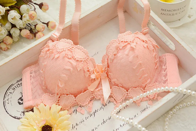 Midnite StarSolid Wireless Sexy Simple Push Up Bra Lace Floral Adjusted Bralette Lingerie Comfort Breathable Bras For Women