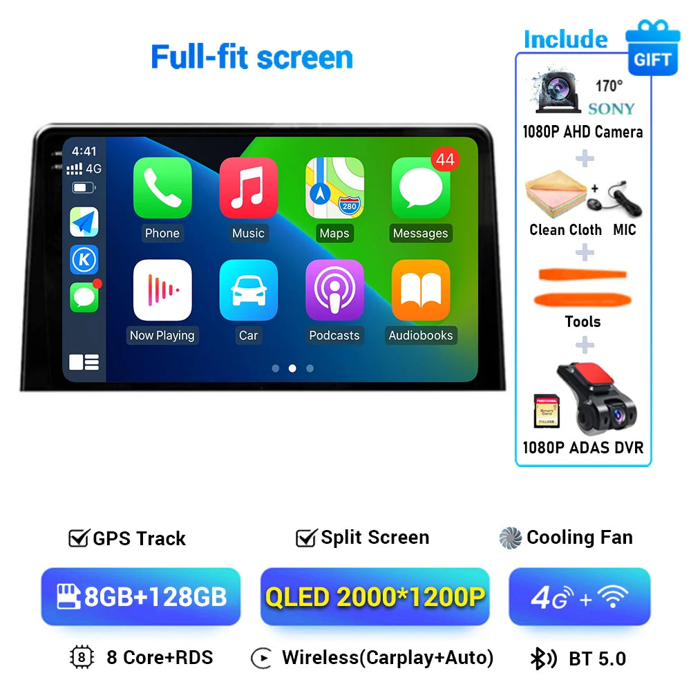 Android 14 Carplay Car Radio Stereo Multimedia Video Player For Citroen Berlingo 2019 Peugeot Partner Rifter 2020 For Opel Combo
