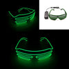 1pc Flashing Shutter Neon Rave Glasses Light Up Happy Bar Night  LED Sunglasses Men Women Boys Girls Decor Eyewear