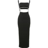 Weird Puss Summer Trend 2 Piece Set Women White Edging Strapless Tops+Shoulder Straps Dress Stretch Matching Streetwear Outfits