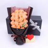 18Pcs/Box Soap Flower Bouquet Beautiful Flora Scented Bath Soap Flower in Gift Box for Anniversary Valentine's Day Mother Day