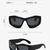 Cool Exaggerated Glasses Future Science And Technology Sense Skiing Big Frame Sunglasses Dazzling Men And Womean