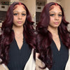 13X6 Ginger Blonde Lace Front Human Hair Wigs Red Burgundy 13x4 Body Wave Transparent HD Lace Frontal Wig Brown Lace Front Wig