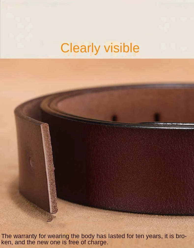 High Quality Smooth Buckle Belt Men's Genuine Leather Pure Cowhide Letter V Jeans Belt for Men Women Luxury Male Belt Designers