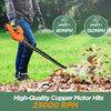 Cordless Leaf Blower, 150Mph Handheld Electric Leaf Blowers with 2.0Ah Battery & Fast Charger, 2 Speed Mode, 20V Battery Powered