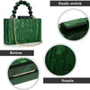 Luxury Crossbody Bag Pearl Marble Dark Green Acrylic PVC Evening Bags Women Purses And Handbags Wedding Party Beach Flap