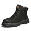 Boots Men High Top Boots High Quality Women Leather Shoes Fashion Outdoor Sneakers Men Lace Up Non-Slip Ankle Boots for Couple