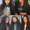 Deep Wave Frontal Wig Human Hair 13x4 Curly Human Hair Wig Transparent  Lace Wig 13x6 Water Wave Wigs 180 Density