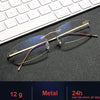 Men Blue Light Blocking Reading Glasses Women Dimond Cutting Rimless Eyeglasses Frame Anti Fatigue Hyperopia Presbyopic Eyewear