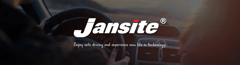 Jansite 7" Car DVR 2.5K Dash cam Wireless Carplay Android Auto Front and Rear Camera Dashboard Driving Recorder Dual Lens Wifi