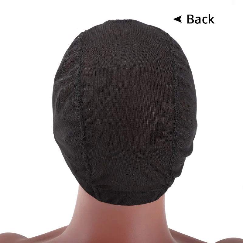 S/M/L Elastic Glueless Wig Cap With U Part Lace For Wig Making Easier Sew In Hair Stretchable Weaving Cap Hairnet Wig Liner 1Pcs