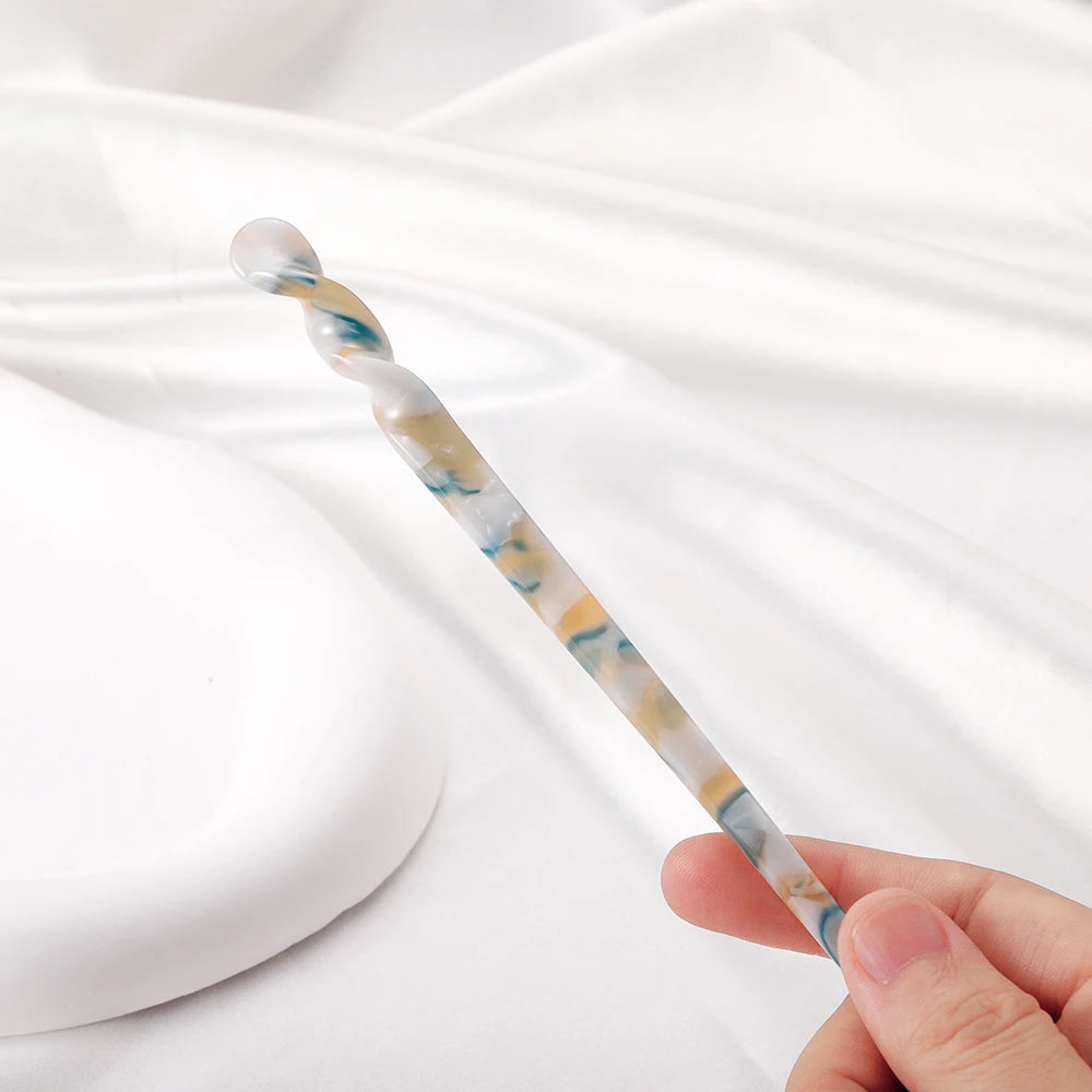 Chinese Style Hair Sticks Vintage Acetate Resin Chopstick Women Hairpins Hair Clip Pin Headwear Wedding Hair Jewelry Accessories