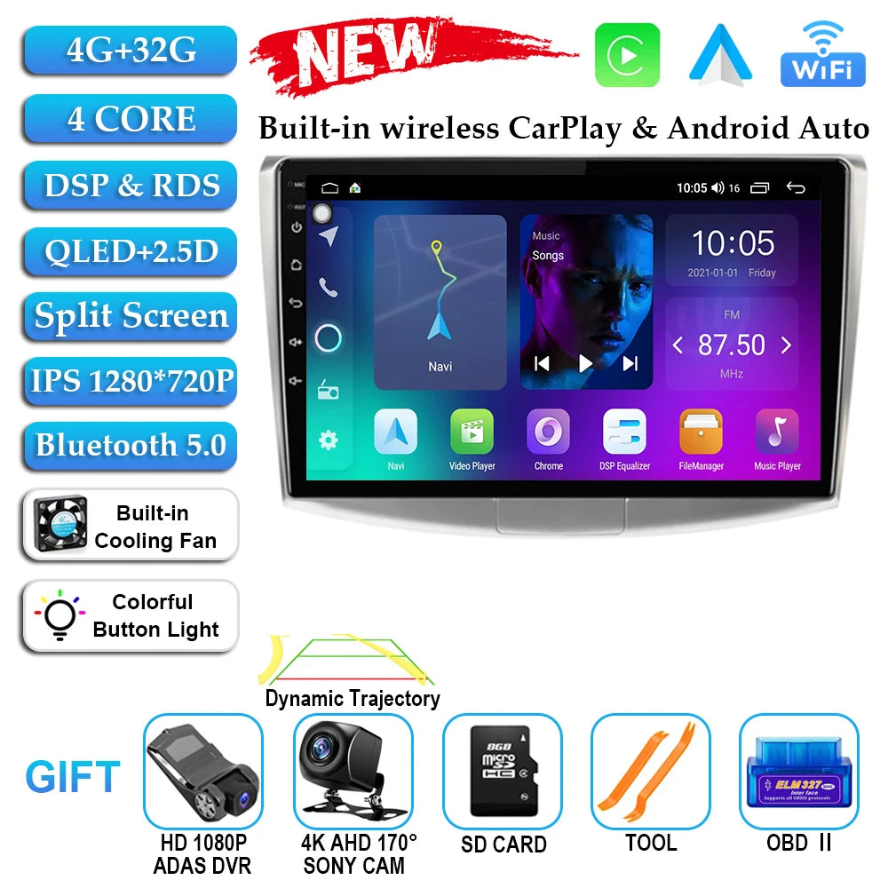 Android 14 For VW Volkswagen Passat B7 B6 CC Car Radio Multimedia Player Autoradio GPS Navigation Camera Carplay QLED 2Din DVD