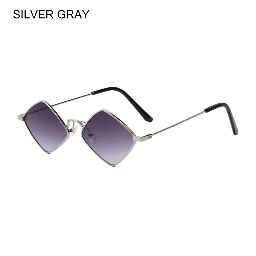 Square Polygonal Women Sunglasses 2025 Vintage Brand Diamond Rhombus Ladies Sun Glasses Men Female Fashion UV400 Shades Eyewear