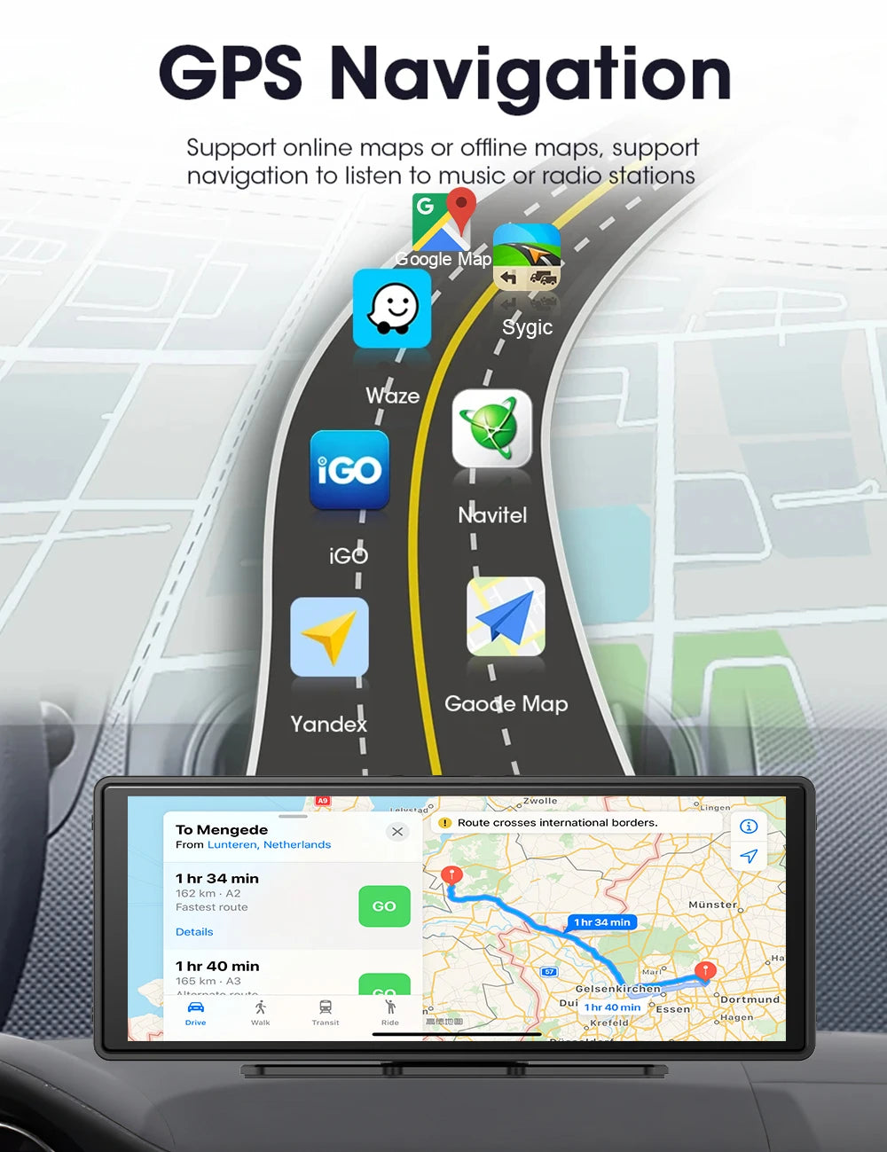 CAIXI 10.26" 4/8 Core Android 14 Wireless Carplay & Android Auto Car Radio   Multimedia Player Autoraido GPS Navigation Rearview