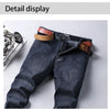 Wthinlee New Business Men's Jeans Casual Straight Stretch Fashion Classic Blue Black Work Denim Trousers Male Brand Clothing