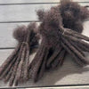 100% Human Hair Loc Extensions Full Handmade Dreadlock Extensions Wholesale 0.6cm Width Natural Black Extension For Women Men