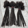 0.6cm 4-8Inch Regular Loc Extension Human Hair 50 Strands Full Handmade 100% Human Hair Dreadlock Extensions for Men Women