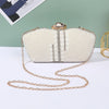 rhinestone evening bags Chain Clutch Bag Set with Diamond Pearl One Shoulder for Evening Wedding Party Dresses Made Crystal