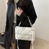Acrylic Chain Crossbody Square Bags Casual Flap Women Commute Bags Quilted All-match Winter Large Capacity for Girls Shopping