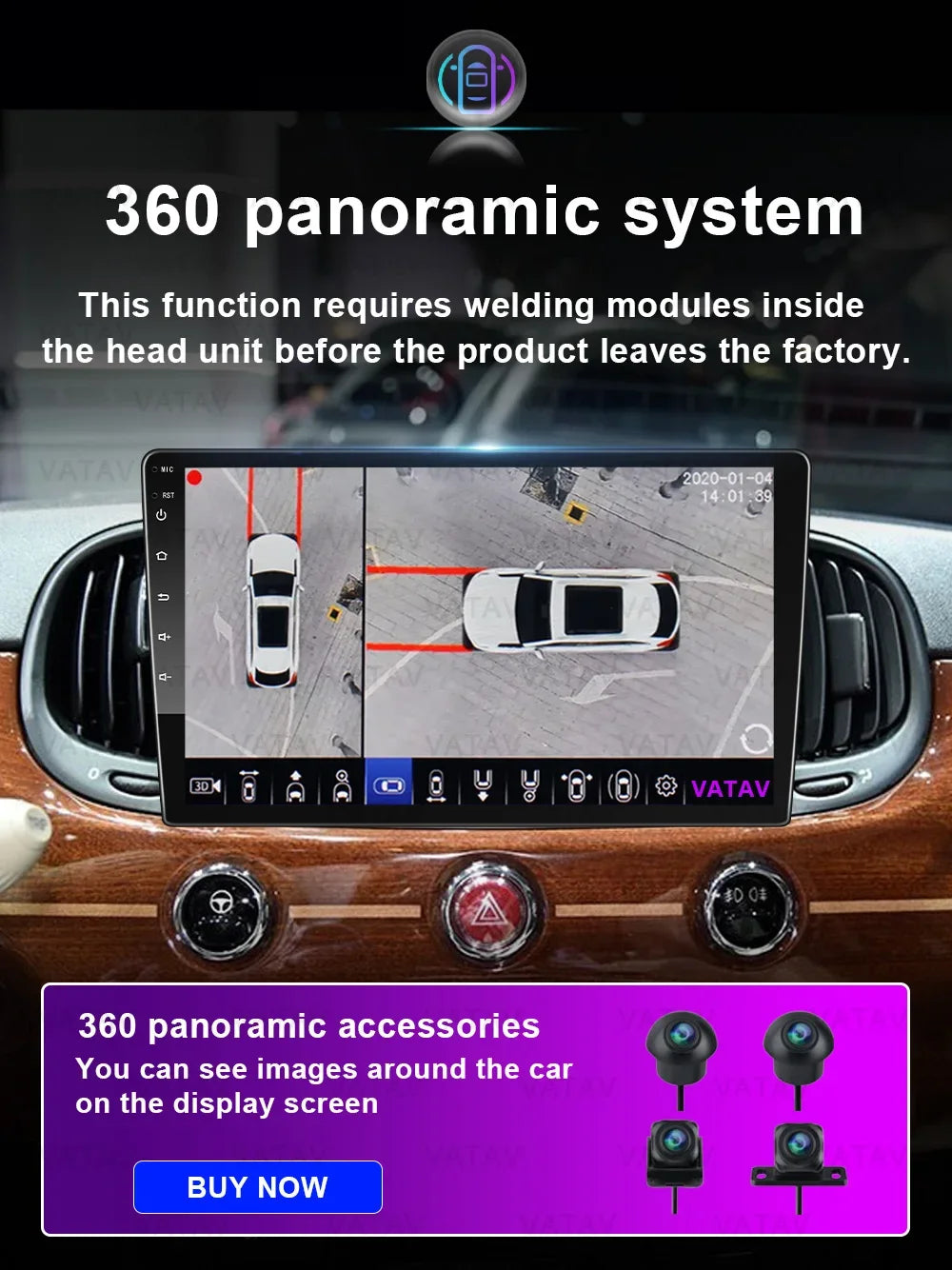 For Fiat 500 2016 2017 2018 2019 Car Multimedia Carplay Android Auto GPS stereo Radio Video Palyer 10 Inch Head Unit