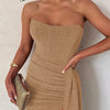 Dulzura Bling Glitter Sexy Y2K Clothes Sleeveless Backless Corset Ruched Bodycon Mini Dress For Women Club Party Elegant Outfits