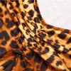 Weird Puss Backless Romper Women Halter Bandage Leopard Print Fit Tight Stretch Summer Sexy Hipster Activity Workout Playsuits