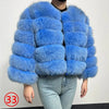 Maomaokong 2025 Natural Real Fox Fur Coat Women Winter Warm Luxury Fur Jacket Detachable Long Sleeves Female Vest Furry Coats