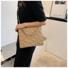 Ladies Fashion Large Capacity Chain Bag Retro Square Tote Bag Diamond Texture Shoulder Crossbody Daily Hundred Underarm Handbag
