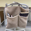 New Thick Plush Baby Crib Hanging Storage Bag Portable Double Pockets Newborn Cot Toy Organizer Bag Bed Headboard Storage Pouch