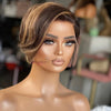 Short Bob Wig Pixie Cut Wig Straight Human Hair Wigs 13x4 Transparent Lace Fronta Wig For Women Highlight Straight Pixie Cut Wig