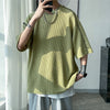 Men Summer Quality T Shirts Manual Suture Harajuku Casual Tshirt For Male 2023 New Neutral Oversize Tees Short Sleeve Tops
