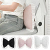 Pink Bow-shaped Pillow Ruffle Lace Decor Plush PP Cotton Filling Pillow Bed Couch Sofa Support Pillow Car Seat Companion Pillows