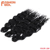FASHION IDOL 24 Inch Synthetic Hair Water Wave Braiding Hair Extensions Ombre Rainbow color Deep Wave Curl Twist Crochet Hair