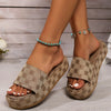 New Women Slippers Summer Fashion Platform Sandals Thick Sole Solid Color Slippers Party Party Women Beach Sandals Slides Women