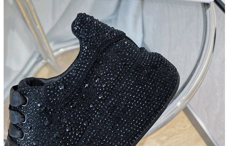 Brand Women's Sneakers Luxury Rhinestones Women Causal Shoes Designer Platform Sport Shoes Fashion Comfort Women Shoes Plus Size