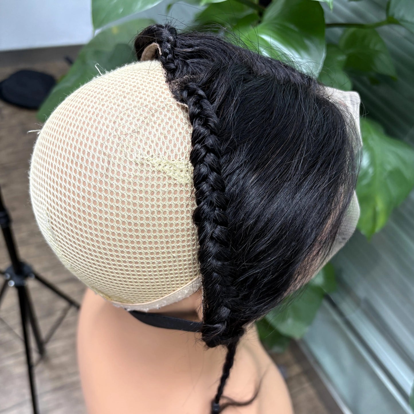 13x4 Transparent Lace Frontal with Braids 10 Inches Natural Brazilian Remy Hair Lace Frontal with Baby Hair for Women Girls