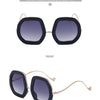 Oversized Luxury Diamond Shiny Sunglasses Women Irregular Round Crystal Sun Glasses Men UV400 Shades Eyewear Polygonal Sunglass