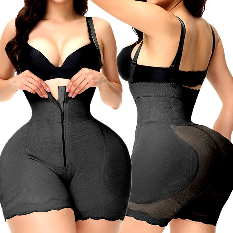 AfruliA Bodysuit Shapewear Padded Hip Enhancer Bra Cushion Butt Lifter Sexy Back Body Shaper Jumpsuits Fajas Colombianas Girdles