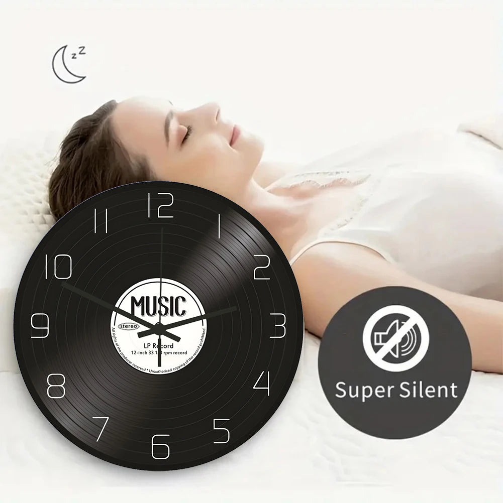 Funny Frog Acrylic Wall Clock Beach Starfish Record Marble Cat Retro Wall Decoration Clocks for Living Room Bedroom Office Home